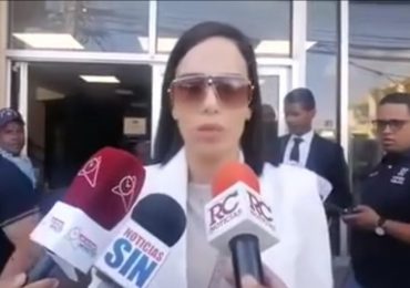VIDEO | Isaura Taveras sobre querella a Santiago Matías: “Todo está en manos de la fiscalía, vamos a esperar”