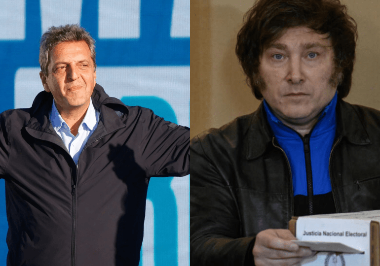 Argentina elegirá presidente en segunda vuelta entre el ministro Massa y el antisistema Milei