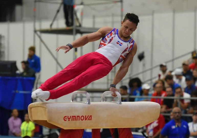 El dominicano Nin gana oro en el salto en la gimnasia artística de Santiago-2023