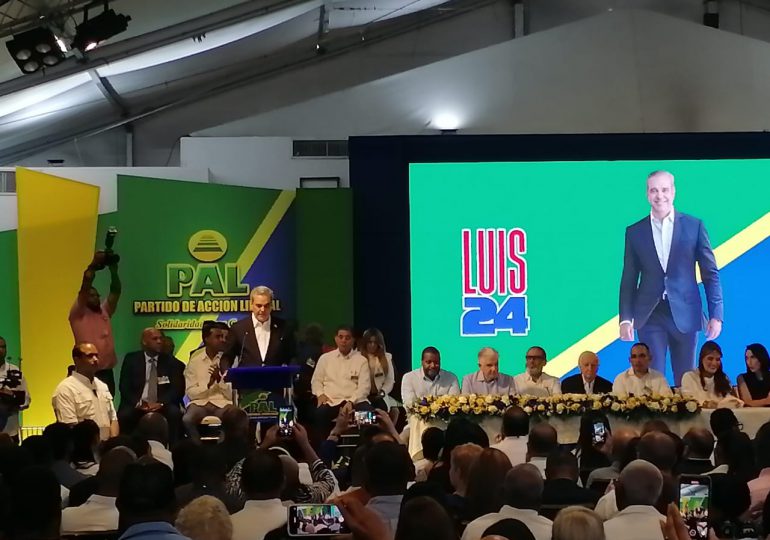 El PAL proclama a Luis Abinader como su candidato presidencial