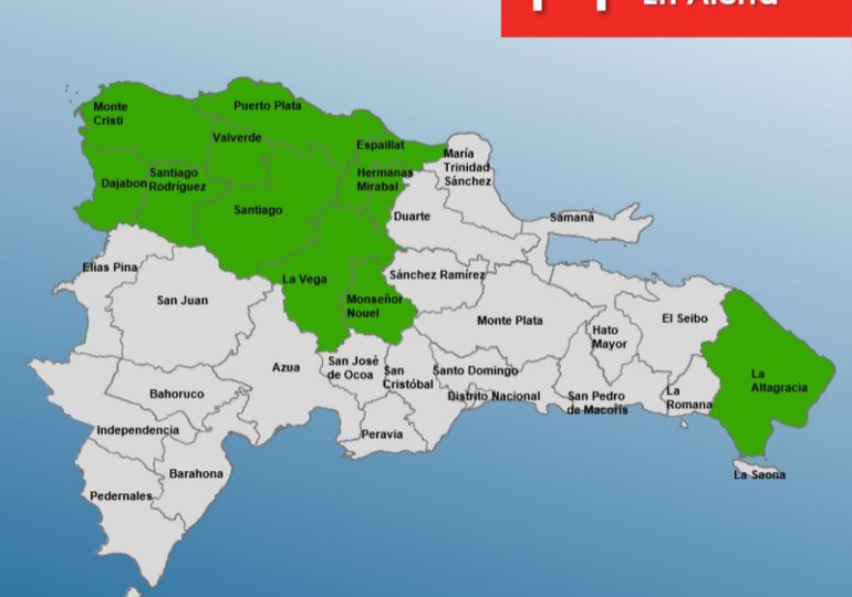 COE coloca 11 provincias en alerta verde por incidencia de vaguada