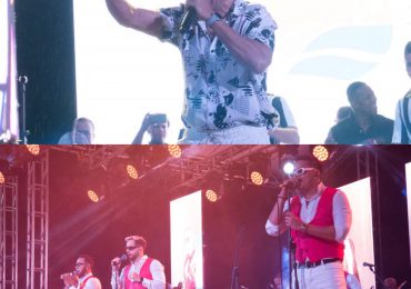 Los Hermanos Rosario y Chiquito Team Band deleitaron “Encendido de luces 2023” de Coconut Paradise