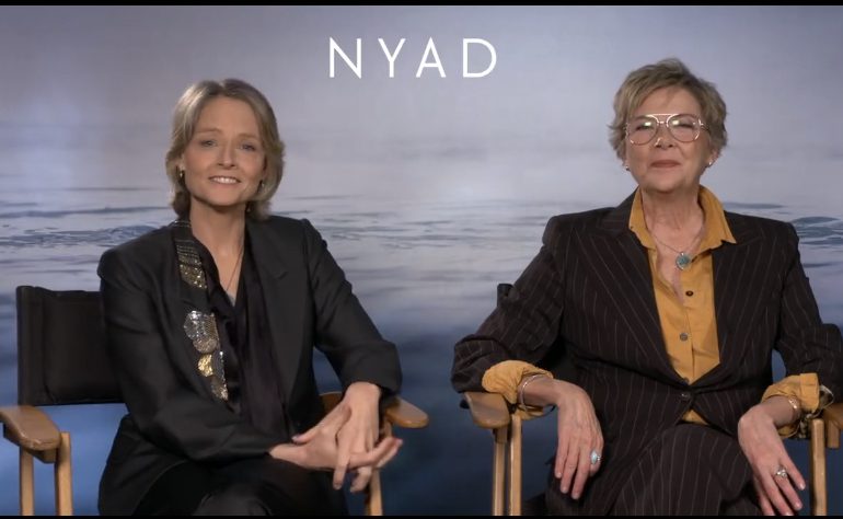 VIDEO | Annette Bening y Jodie Foster hablan de RD tras filmar película Nyad en el país