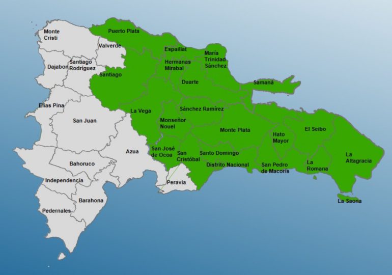 COE mantiene 20 provincias en alerta verde