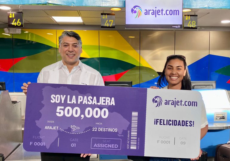 Arajet sobrepasa el medio millón de pasajeros transportados