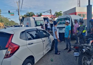 9-1-1 coordina asistencia en accidente de tránsito en avenida Luperón