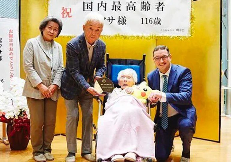 Fallece a los 116 años la persona más longeva de Japón