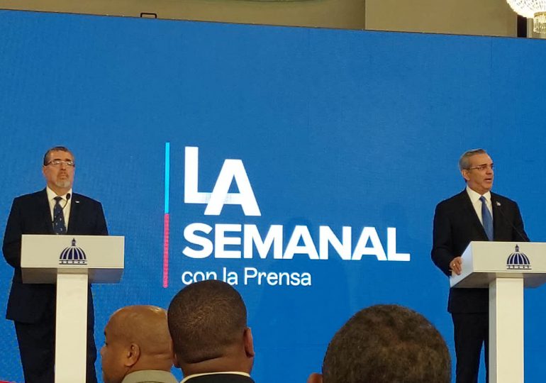 Presidente Luis Abinader expresa su respaldo al presidente electo de Guatemala