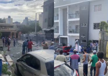 VIDEO | Explota tanque de gas en un apartamento del residencial Mirador del Oeste, Haina