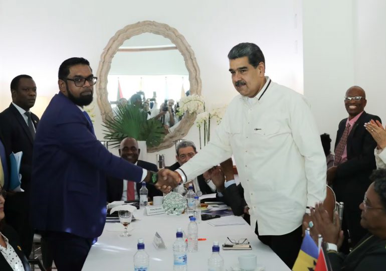 Venezuela y Guyana acuerdan no usar la fuerza en la controversia por el Esequibo