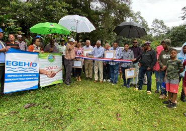 COAJA, EGEHID, comunidad y colaboradores inauguran acueducto en el Manguito Jarabacoa