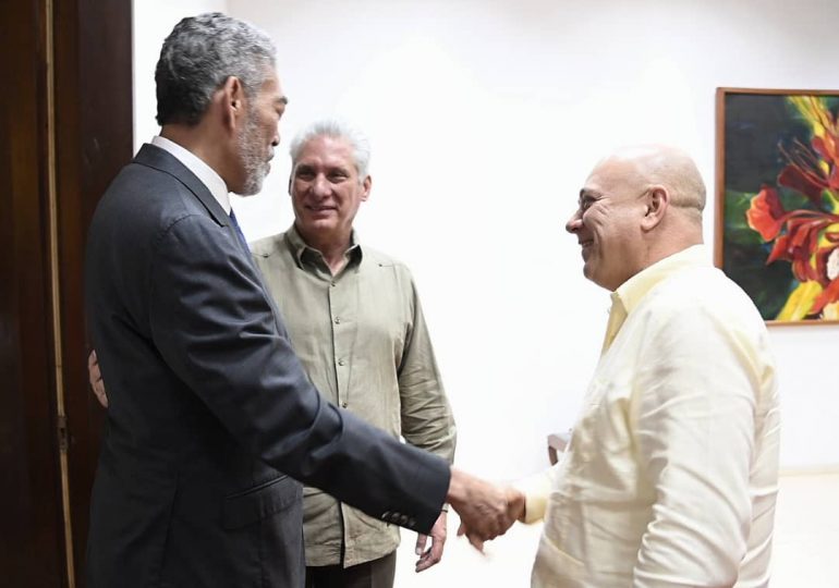 Díaz-Canel recibe a líder del Movimiento Izquierda Unida de República Dominicana