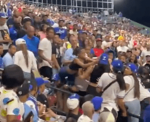 VIDEO | Entérate cuál fue el motivo de la pelea de dos mujeres en el Estadio Quisqueya