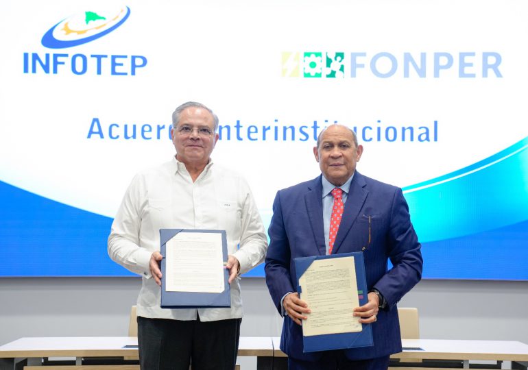 VIDEO | INFOTEP recibe apoyo del FONPER para equipar centros de capacitación 4.0