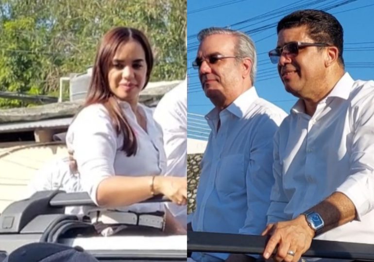 PRM enciende los motores de la campaña: Luis Abinader acompaña en caravanas a Betty Gerónimo y Dío Astacio