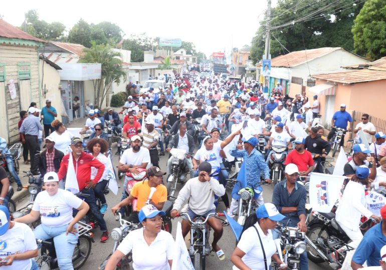 PRM realiza multitudinario cierre de campaña en apoyo al alcalde Santiago Riverón