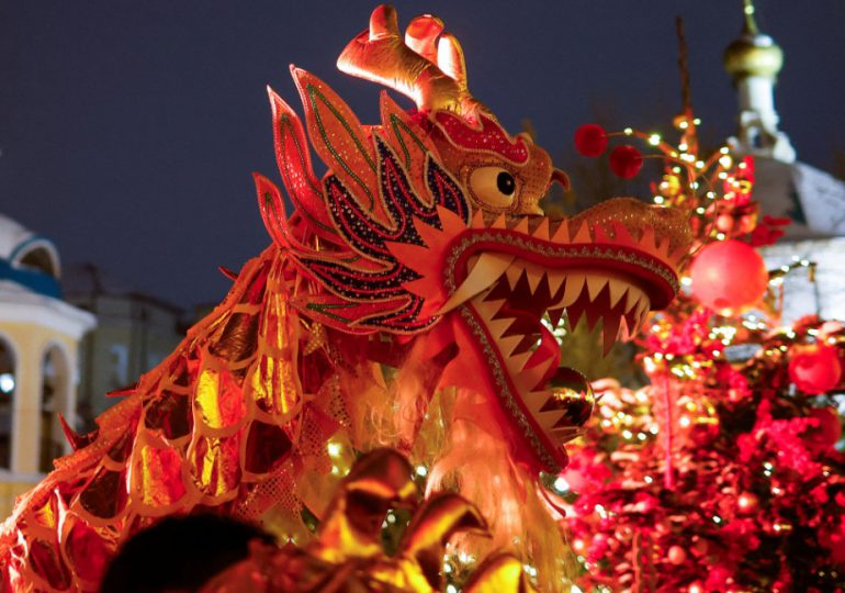 Llegada del Dragón en el Año Nuevo Chino