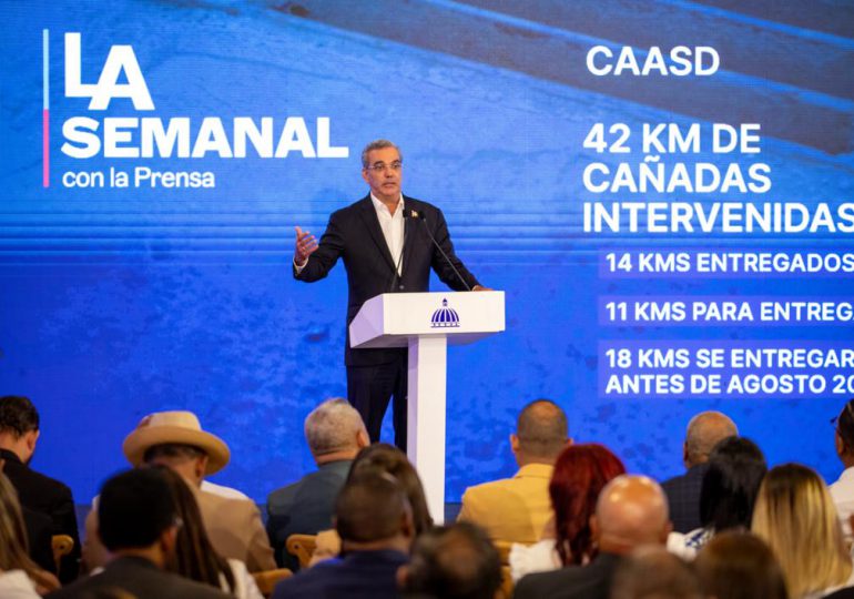 Presidente Abinader asegura aumentó la inversión para solucionar el abastecimiento de agua en un 85% durante el periodo 2020-23