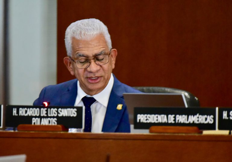 Ricardo de los Santos ratifica ante la OEA compromiso del Senado de la República para buscar soluciones a males conjuntos con diplomacia parlamentaria