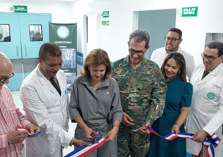 Raquel Peña inaugura nuevas áreas Hospital Universitario Docente Central de las Fuerzas Armadas