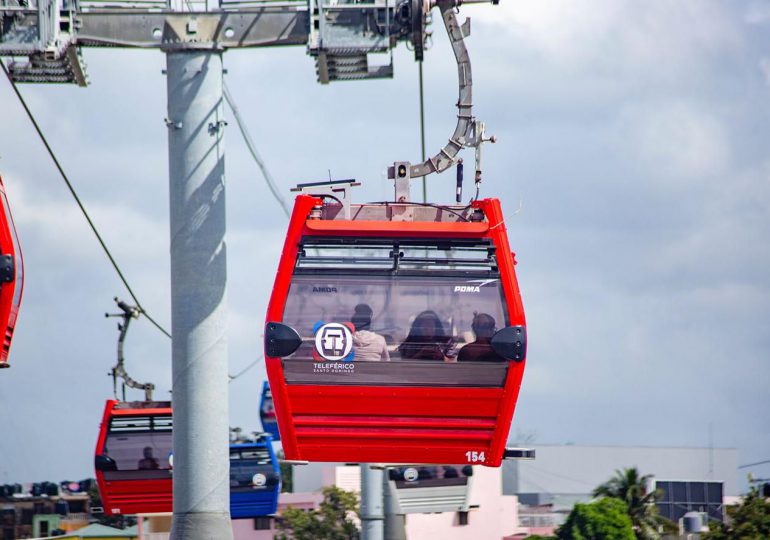 Opret suspende servicio en la Línea 1 del Teleférico de Santo Domingo por mantenimiento