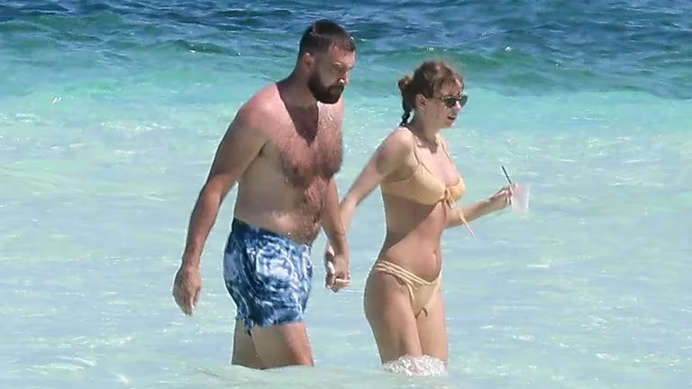 Así lucieron Taylor Swift y Travis Kelce en sus románticas vacaciones por las Bahamas
