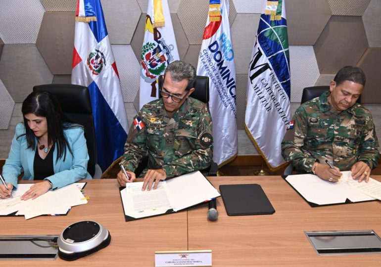 Ministerio de Defensa, ProDominicana y el Instituto Cartográfico Militar firman acuerdo interinstitucional de cooperación