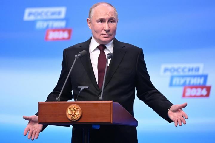 Putin, reelegido para un quinto mandato, dice que Rusia no se dejará "intimidar"
