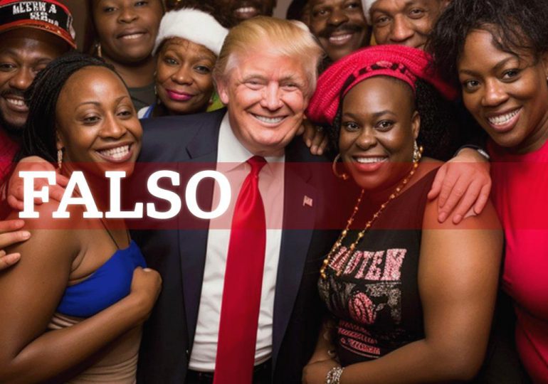 Partidarios de Trump crean imágenes de votantes afroamericanos con IA para alentar el voto por el magnate