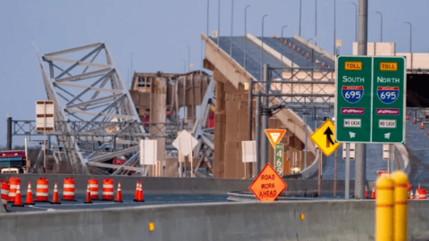 "No hay indicios" de acto terrorista en derrumbe de un puente en Baltimore, dice policía de EEUU