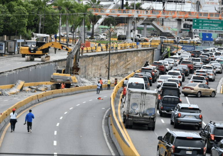 Obras Públicas abrirá al tránsito el paso a desnivel de la 27 de Febrero con Máximo Gómez