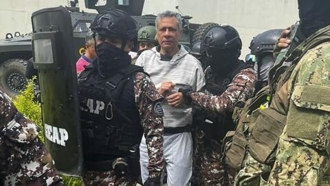 Exvicepresidente ecuatoriano Glas "ha sido secuestrado", dice su abogada