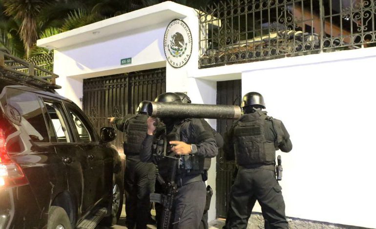 RD, Costa Rica y Panamá rechazan acción de Ecuador de invadir embajada mexicana en Quito