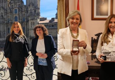Alcaldesa Carolina Mejía se reúne con sus homólogos de Lugo y Santiago de Compostela en España