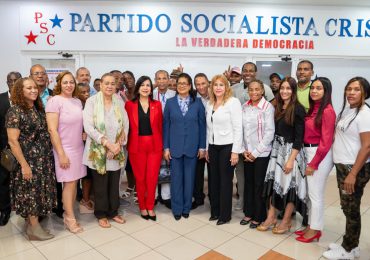 Cristina Lizardo recibe apoyo del Partido Social Cristiano