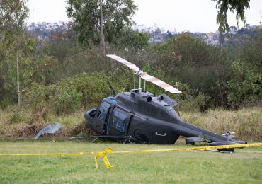 Helicóptero militar se accidenta en Ecuador con ocho tripulantes