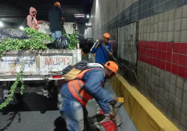 Obras Públicas dice desprendimiento parcial de la cerámica en túnel de la 27 de Febrero no representa ningún peligro