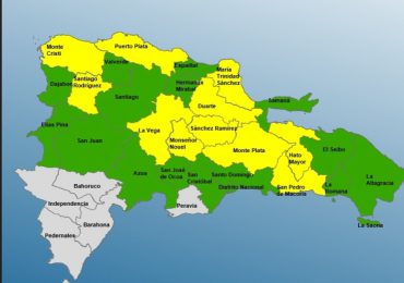 COE mantiene 11 provincias en alerta amarilla y 16 en verde por posibles inundaciones