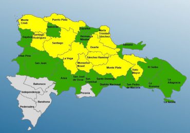 COE mantiene 11 provincias en alerta amarilla y 16 en verde por vaguada