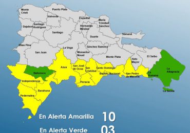 El COE aumenta a diez las provincias en alerta amarilla por fuertes lluvias
