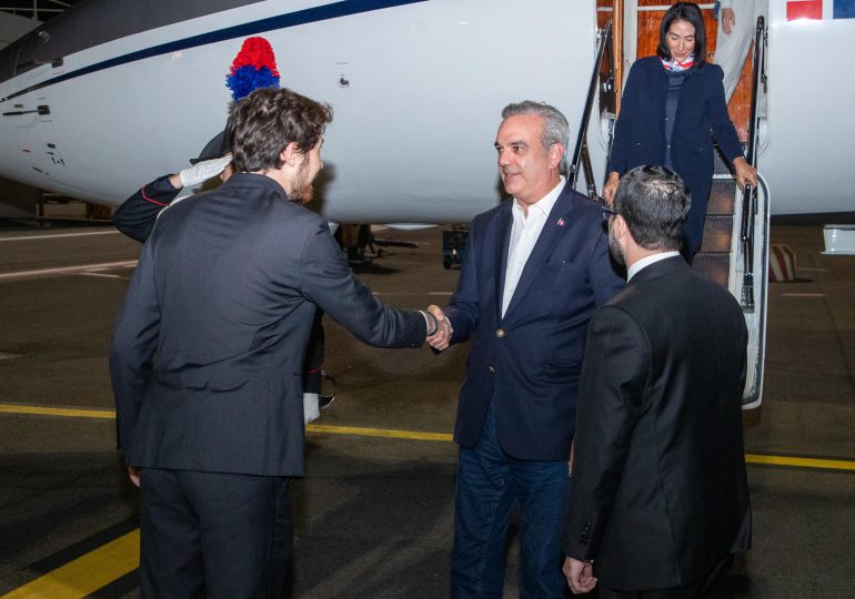 El presidente Luis Abinader ya está en Roma