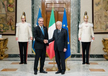 Presidente Abinader se reúne con su homólogo italiano, Sergio Mattarella