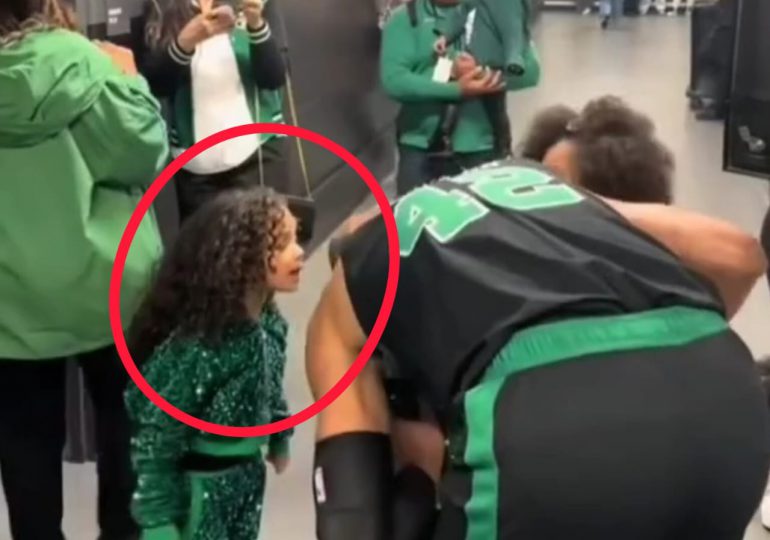 Así reacciona hija de Al Horford al mal olor del sudor de su padre