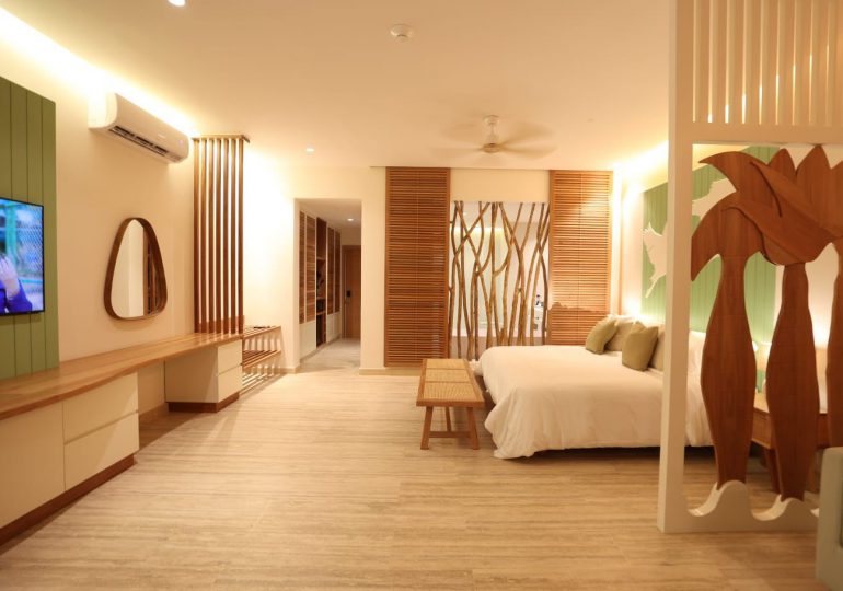 Está lista habitación modelo del primer hotel operado por la cadena Iberostar en Cabo Rojo