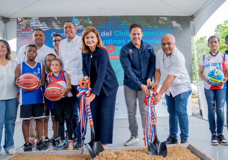 Vicepresidenta Raquel Peña y Ministro Bonilla inician construcción del Club Deportivo y Cultural Jardines del Norte en el Distrito Nacional