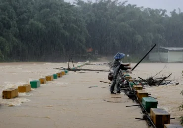 Cerca de veinte desaparecidos tras inundaciones en China