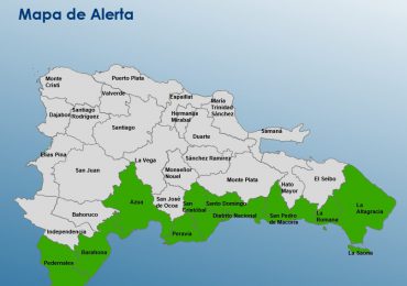 Nueve provincias y el Distrito Nacional en alerta verde ante posibles efectos de Beryl