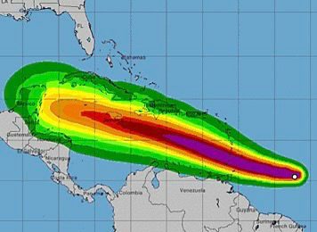 Beryl se fortalece con “vientos potencialmente mortales”