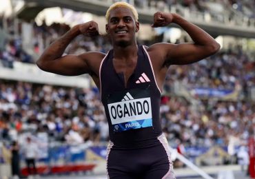 Alexander Ogando brilla en París: obtiene primer lugar en los 200 metros planos