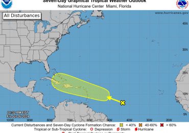 Alertan de posible desarrollo de disturbio tropical para la próxima semana